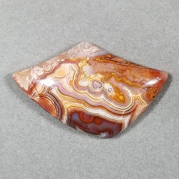 Large Laguna Lace Agate Cab * 47.29 X 29.42 X 8.09mm * Old stock cab* LLA09D2 - Picture 11 of 12